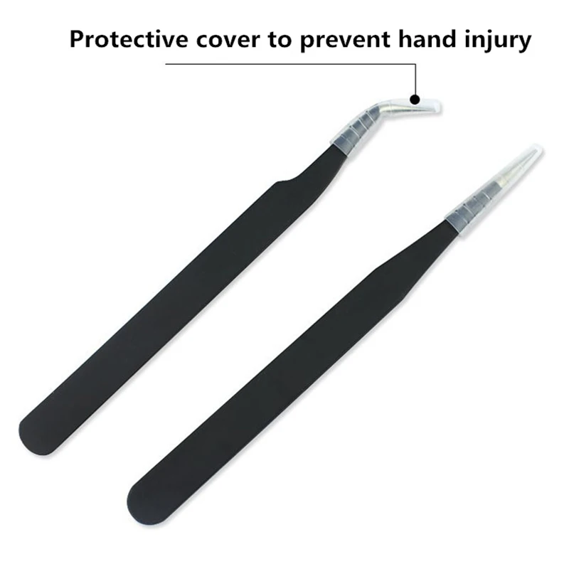 2pcs Anti-static Stainless Steel Curved Straight Black Tweezer Nail Art Rhinestones Nipper Picking Tool
2pcs Anti-static Stainless Steel Curved Straight Black Tweezer Nail Art Rhinestones Nipper Picking Tool