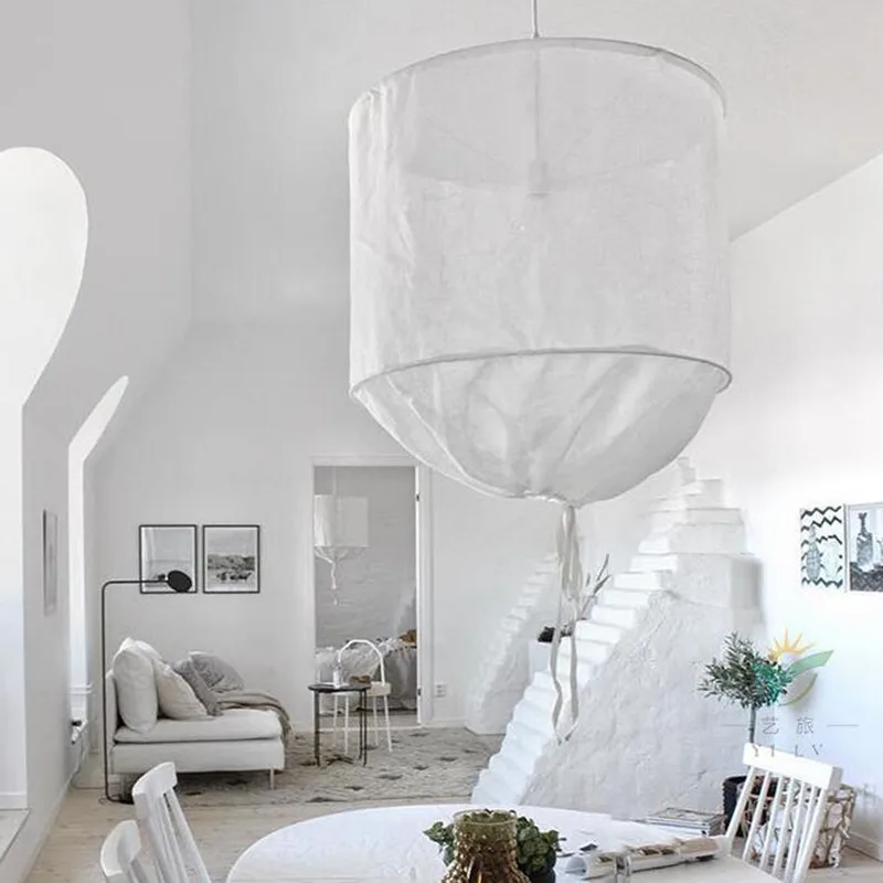 Nordic koushi design white linen / cotton DIY Fabric Lampshade LED Pendant Lamp Led Hanging Lamps for Foyer Finning room Hotel
Nordic koushi design white linen / cotton DIY Fabric Lampshade LED Pendant Lamp Led Hanging Lamps for Foyer Finning room Hotel