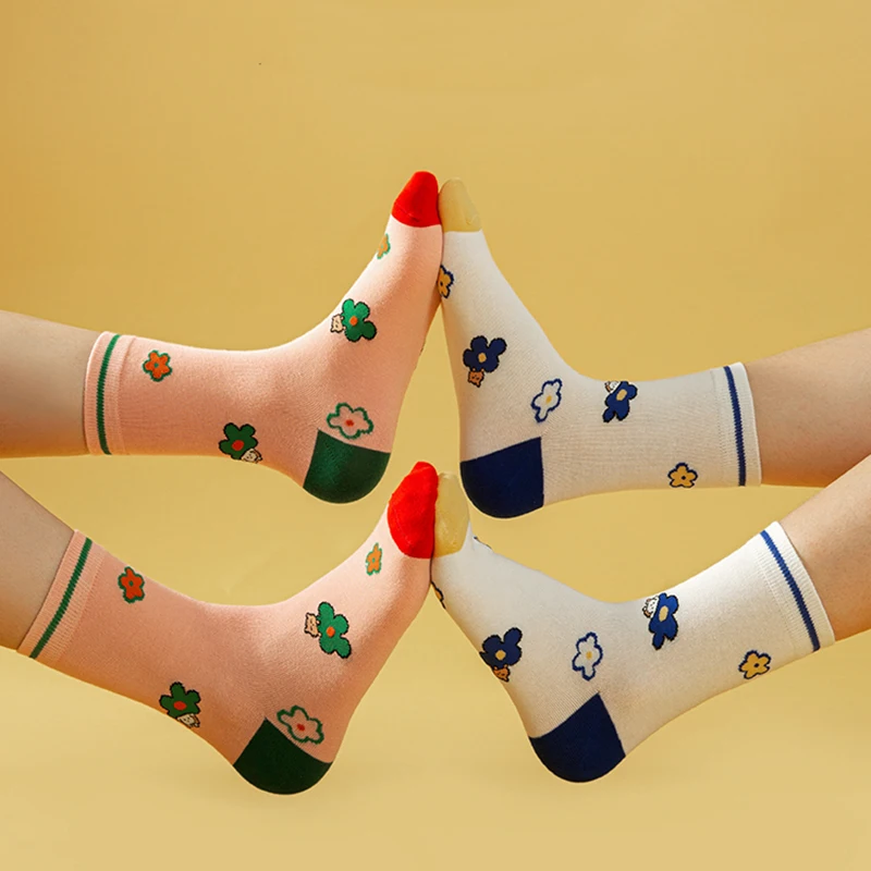 5 Pairs Women Cute Colorful Floret Socks Ins Tide Elegant Japanese Style Cotton Middle Tube Fun Stockings Antibacterial E2429
5 Pairs Women Cute Colorful Floret Socks Ins Tide Elegant Japanese Style Cotton Middle Tube Fun Stockings Antibacterial E2429