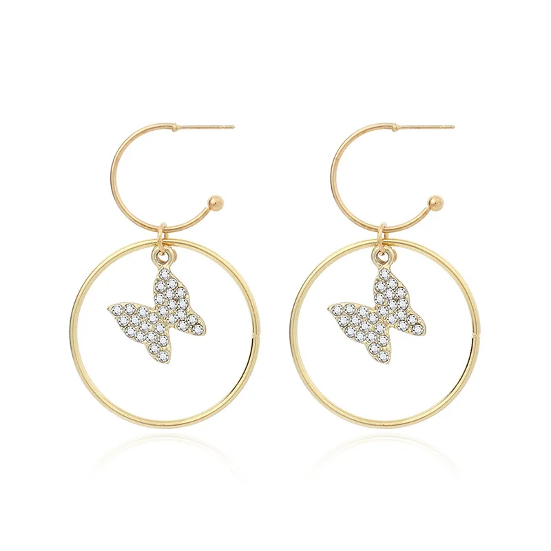 Luxury Geometry Exaggerated Circle Butterfly Earrings For Women 2021 Elegant Wedding Jewelry 
Luxury Geometry Exaggerated Circle Butterfly Earrings For Women 2021 Elegant Wedding Jewelry