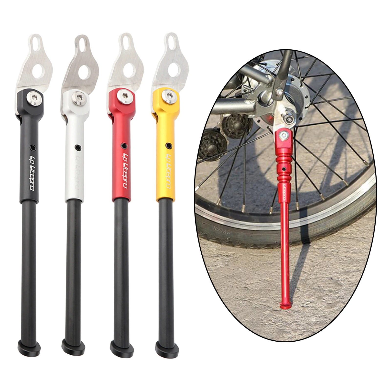 Anti-slip Folding Bike Kickstand 16 inch Bicycle Kickstand Side Side Single Leg StandFit for K3 Plus Bike Support Stand Parking
Anti-slip Folding Bike Kickstand 16 inch Bicycle Kickstand Side Side Single Leg StandFit for K3 Plus Bike Support Stand Parking