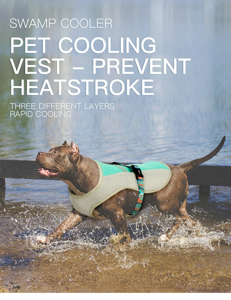 Испарительный охлаждающий жилет для собак TUFF HOUND Swamp Cooler, совместим с шлейками
Испарительный охлаждающий жилет для собак TUFF HOUND Swamp Cooler, совместим с шлейками