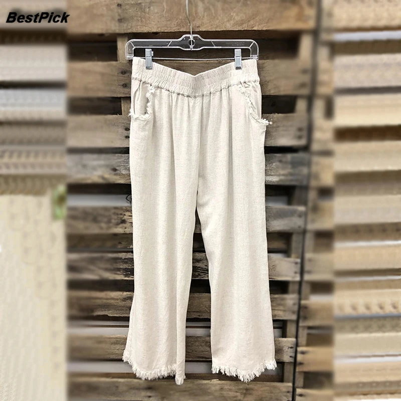 2021 Solid Cotton Linen Casual Pants Harajuku Women Trousers Streetwear Woman Vintage Pant Summer Ladies ThunPants Plus Size
2021 Solid Cotton Linen Casual Pants Harajuku Women Trousers Streetwear Woman Vintage Pant Summer Ladies ThunPants Plus Size
