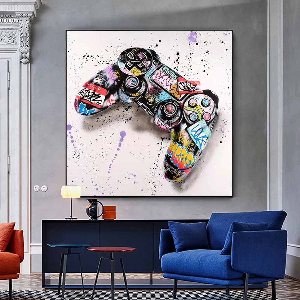 Abstract Graffiti Street Art Gamepad Leisure Canvas Posters And Prints Wall Art Modern Home Decor Room Picture For Kids Room
Abstract Graffiti Street Art Gamepad Leisure Canvas Posters And Prints Wall Art Modern Home Decor Room Picture For Kids Room