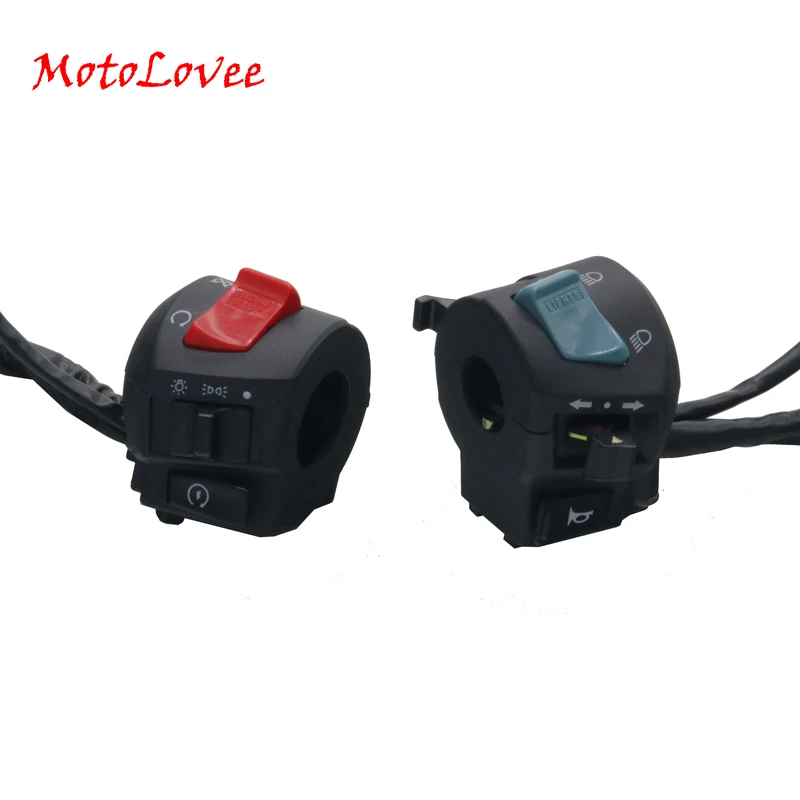 MotoLovee 22mm Motorcycle Left Right Switch Horn Button Turn Signal Electric Fog Lamp Light Start Push Button Switches
MotoLovee 22mm Motorcycle Left Right Switch Horn Button Turn Signal Electric Fog Lamp Light Start Push Button Switches