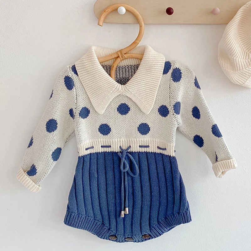 New 2020 Newborn Infant Baby Girls Dot Knit Rompers Clothing Spring Autumn Kids Girl Long Sleeve Rompers Clothes
New 2020 Newborn Infant Baby Girls Dot Knit Rompers Clothing Spring Autumn Kids Girl Long Sleeve Rompers Clothes