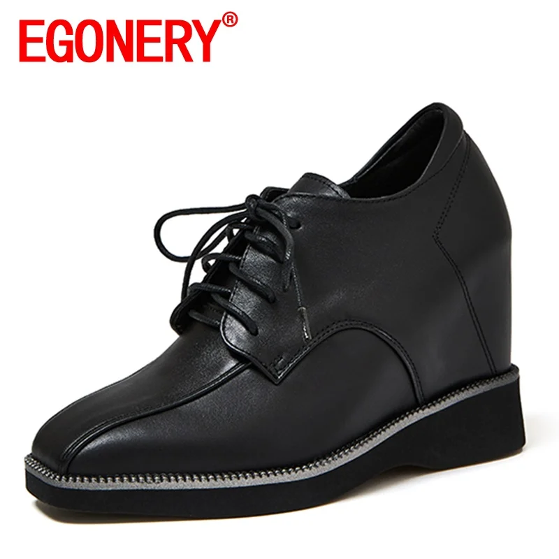 EGONERY Women autumn New Style Leisure Slope Heel Shoes office lady Square Toe Solid color frenulum Comfortable ventilation
EGONERY Women autumn New Style Leisure Slope Heel Shoes office lady Square Toe Solid color frenulum Comfortable ventilation