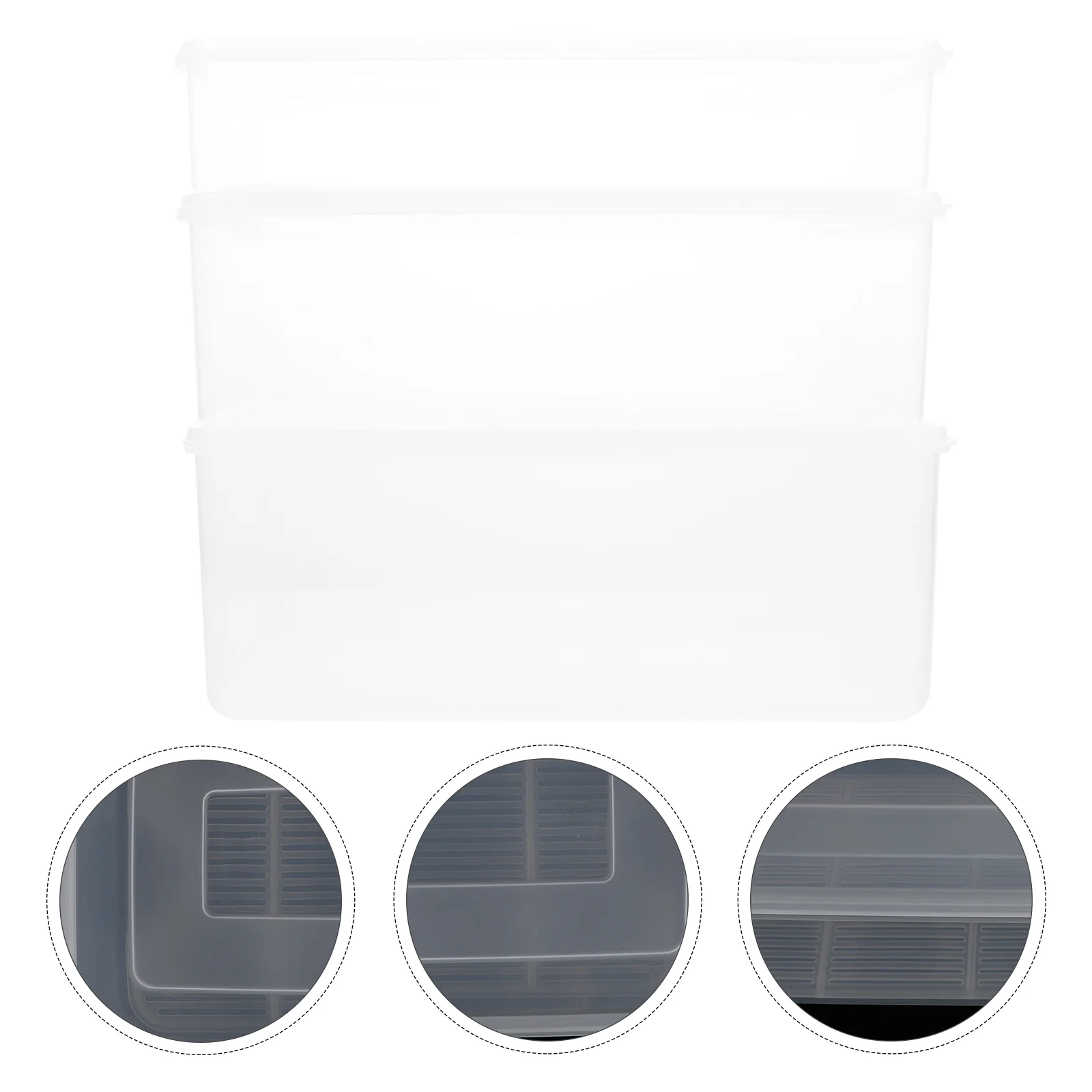 3pcs Household Storage Boxes Kitchen Preservation Boxes Fresh Keeping Boxes
3pcs Household Storage Boxes Kitchen Preservation Boxes Fresh Keeping Boxes