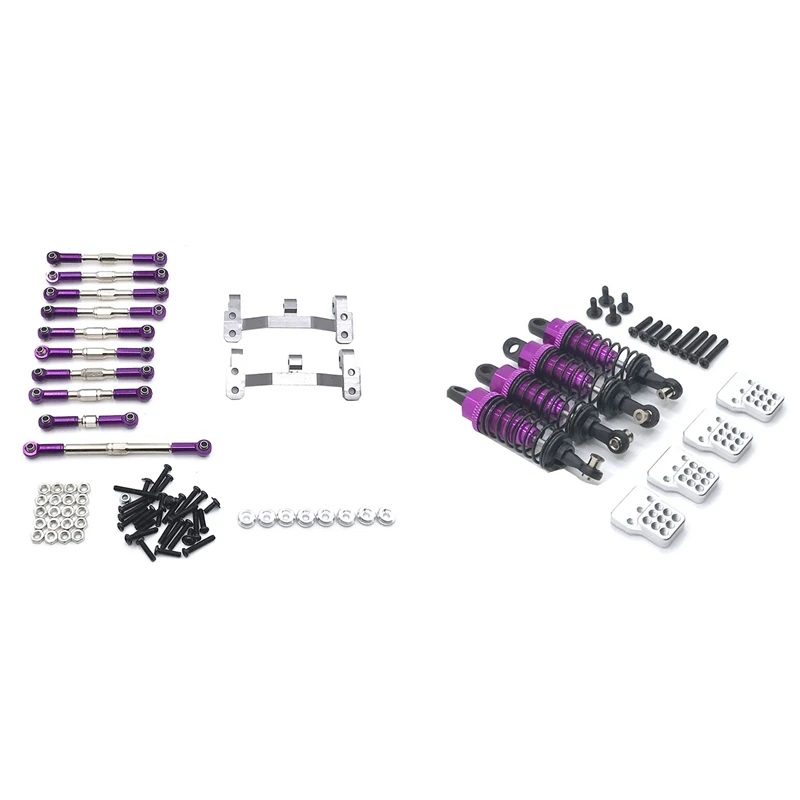 4Pcs Metal Shock Absorber Damper For WPL C14 C24 C34 MN D90 D99,1 & 1Set Pull Rod Steering Link Linkage Base Set,Purple
4Pcs Metal Shock Absorber Damper For WPL C14 C24 C34 MN D90 D99,1 & 1Set Pull Rod Steering Link Linkage Base Set,Purple