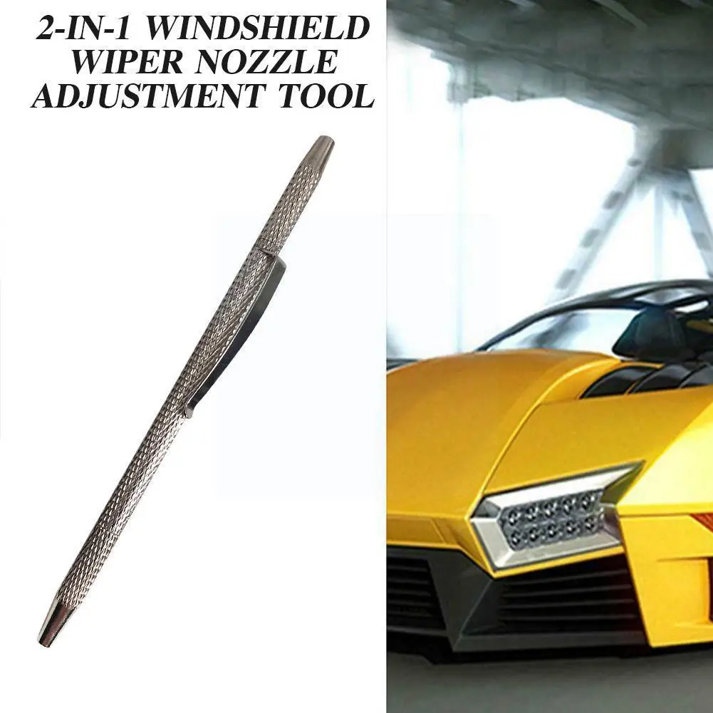 2-in-1 Windshield Wiper Nozzle Adjustment Tool Needle Windscreen Nozzle Spray Corrosion Cleaner Removal Blockage K8o6
2-in-1 Windshield Wiper Nozzle Adjustment Tool Needle Windscreen Nozzle Spray Corrosion Cleaner Removal Blockage K8o6