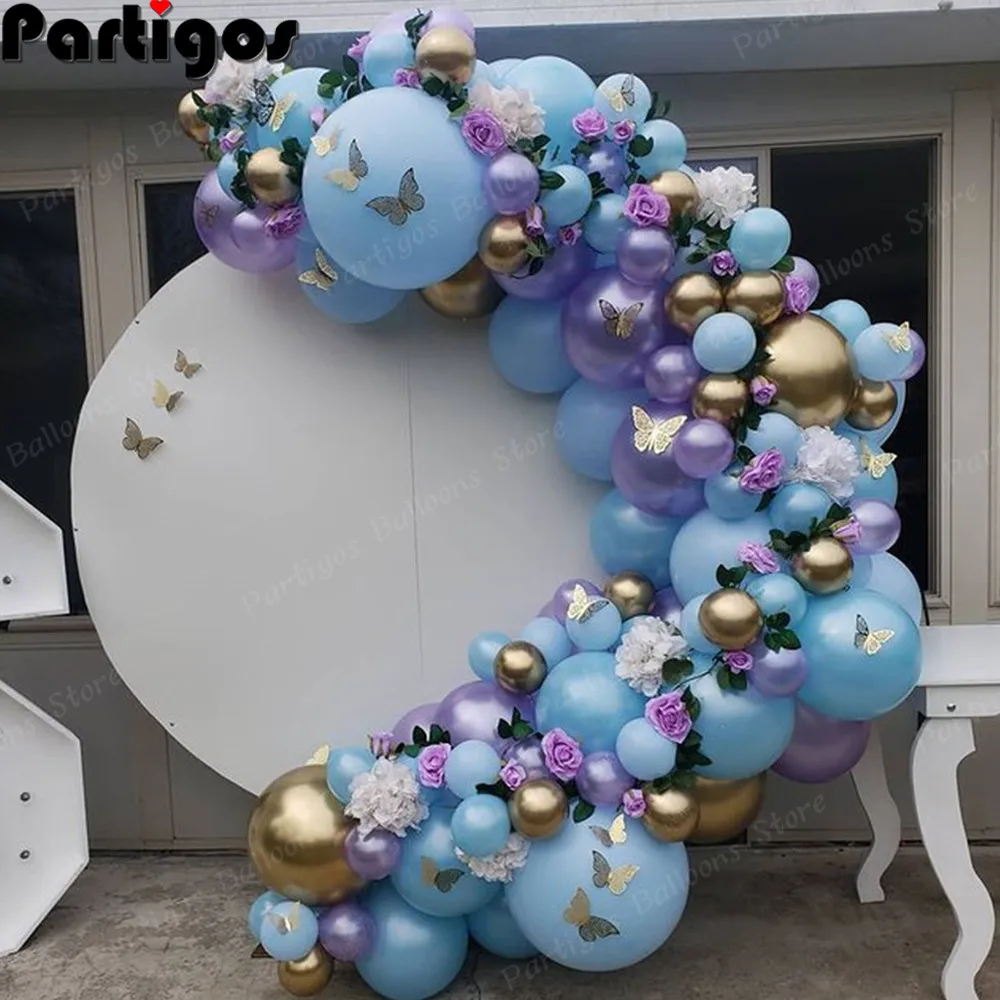 116pcs Pearl Blue Purple Balloons Arch Garland Kit Gold 3D Hollow Butterfly Wedding Balloons Children Birthday Party Decoration
116pcs Pearl Blue Purple Balloons Arch Garland Kit Gold 3D Hollow Butterfly Wedding Balloons Children Birthday Party Decoration
