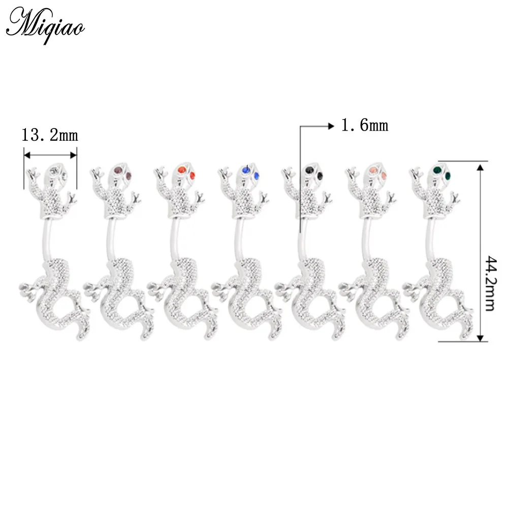 Miqiao 1 Pcs 316L Stainless Steel Animal Gecko Belly Button Ring Umbilical Button Hot Sale
Miqiao 1 Pcs 316L Stainless Steel Animal Gecko Belly Button Ring Umbilical Button Hot Sale