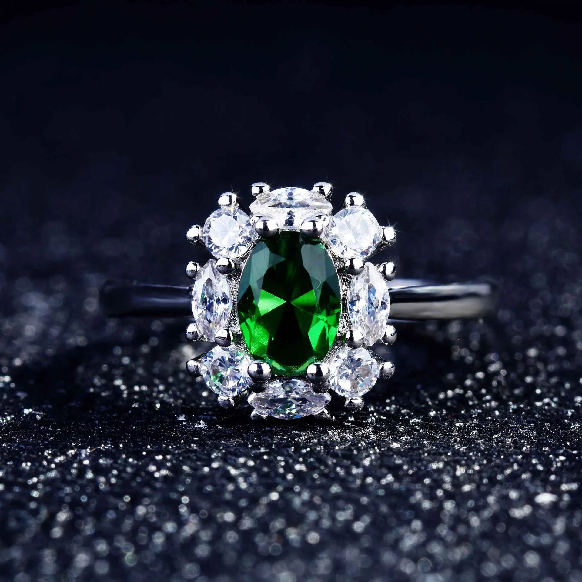 Luxury Imitated Emerald Zircon Ring For Bridal Wedding Ceremony Party Fashion Accessory High Quality Women Ring Classic Jewelry
Luxury Imitated Emerald Zircon Ring For Bridal Wedding Ceremony Party Fashion Accessory High Quality Women Ring Classic Jewelry