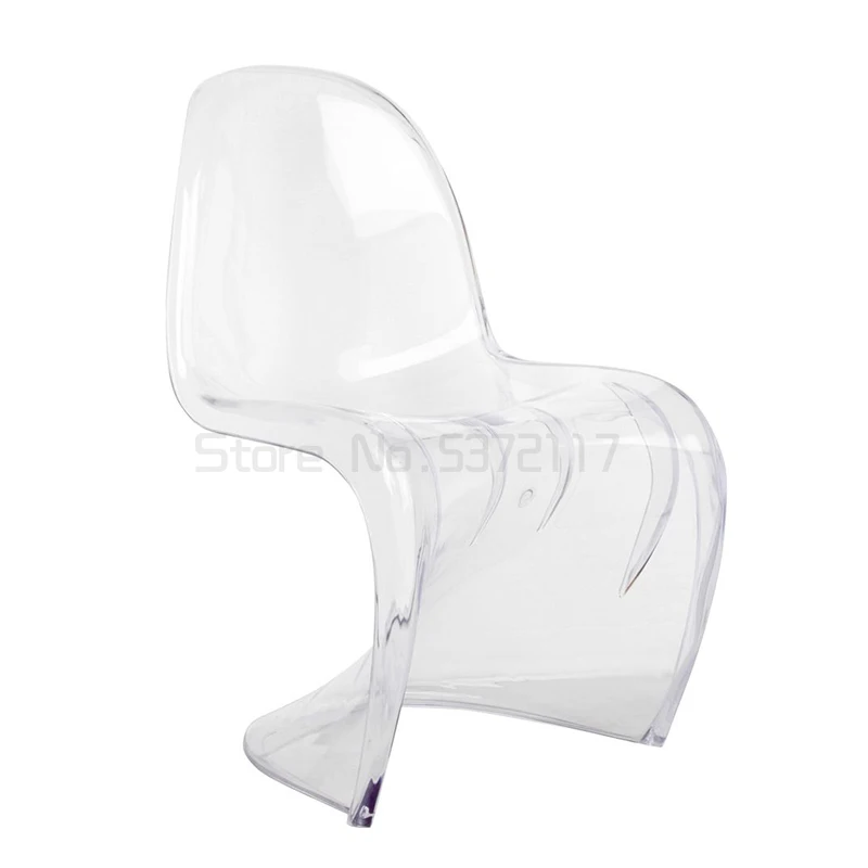 Transparent chair beauty chair S-type creative coffee designer crystal acrylic back dining chair
Transparent chair beauty chair S-type creative coffee designer crystal acrylic back dining chair
