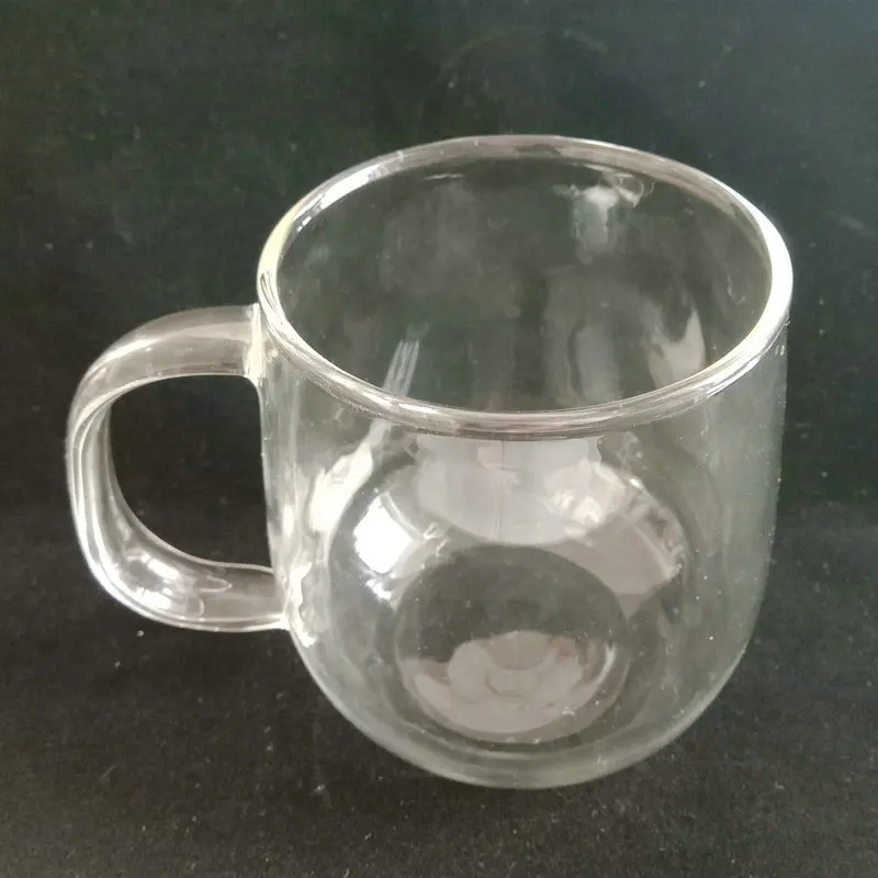 Оригинальная прозрачная термостойкая стеклянная чашка для капучино