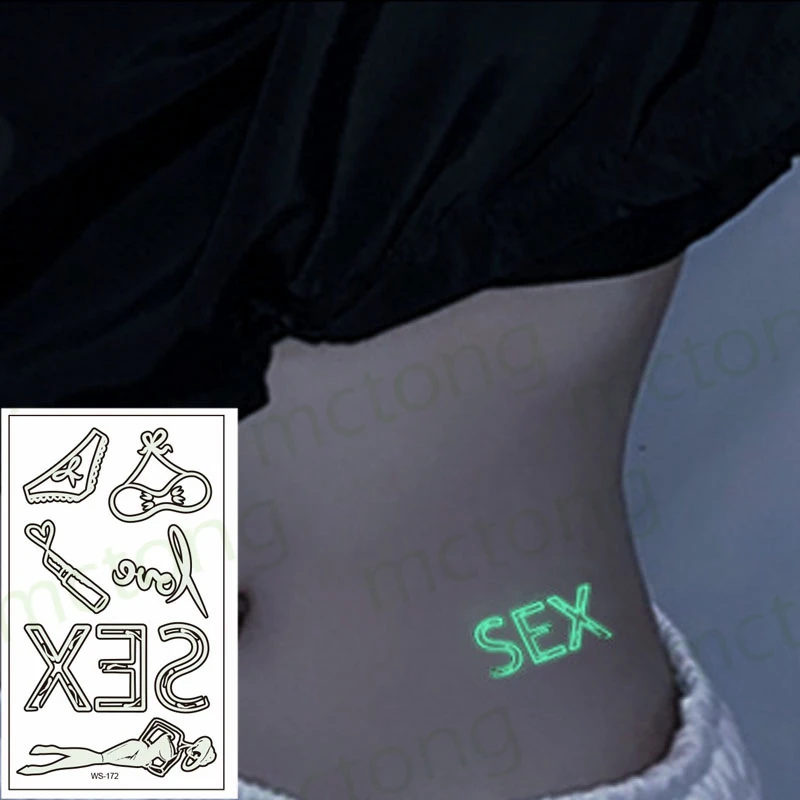 Halloween Luminous Tattoo Sticker English Words Girls Waterproof Temporary The Body Art Party Tatoo Stickers Women Lady4
Halloween Luminous Tattoo Sticker English Words Girls Waterproof Temporary The Body Art Party Tatoo Stickers Women Lady4