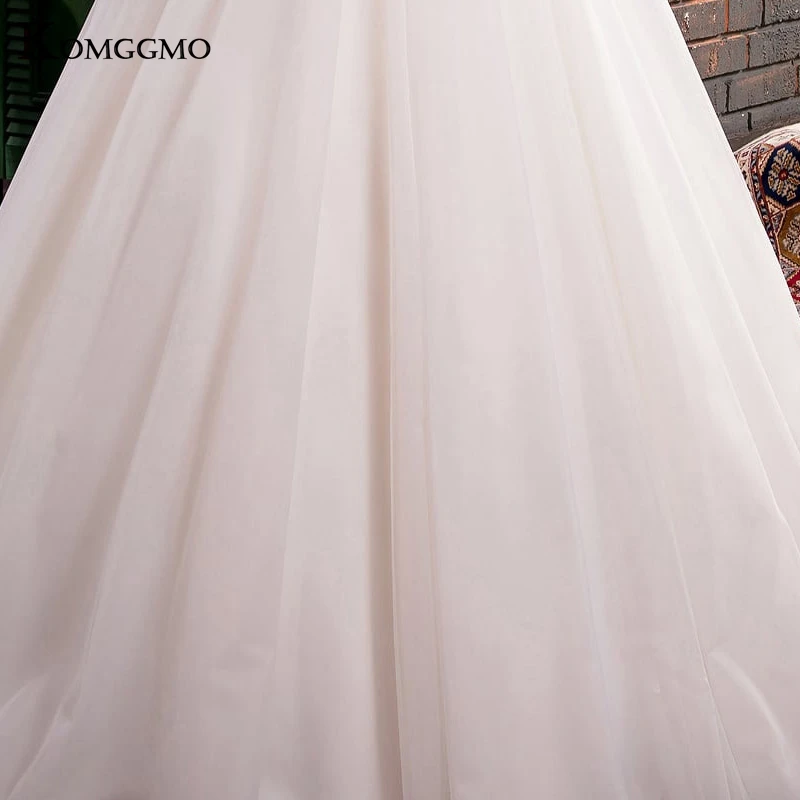 Elegant Scoop Neck Lace Appliques Tulle Bridal Ball Gown Luxury Backless Chapel Train Sleeveless Wedding Dress Robe De Marie
Elegant Scoop Neck Lace Appliques Tulle Bridal Ball Gown Luxury Backless Chapel Train Sleeveless Wedding Dress Robe De Marie