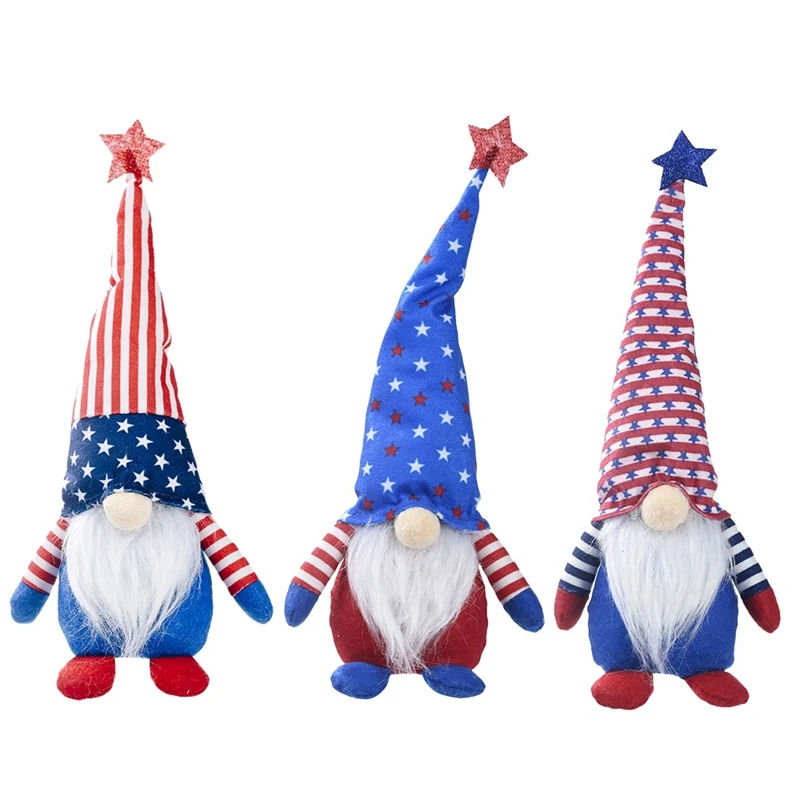 Stars and Stripes Top Hat Full Beard Doll for America Independence Day Home Decor Faceless Dolls Gnome Children Toy Gift
Stars and Stripes Top Hat Full Beard Doll for America Independence Day Home Decor Faceless Dolls Gnome Children Toy Gift