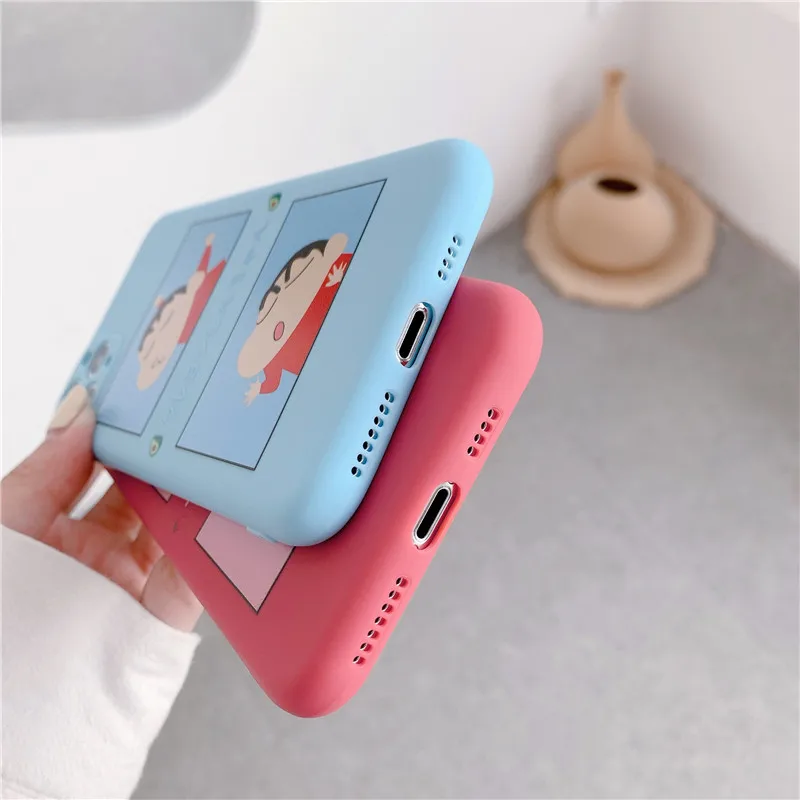 Camera Protect Liquid Silicone Phone Case For iPhone 11 Pro Max X XS MAX XR 6 S 7 8 Plus Cover Cartoon Crayon Shinchan Soft Case 
Camera Protect Liquid Silicone Phone Case For iPhone 11 Pro Max X XS MAX XR 6 S 7 8 Plus Cover Cartoon Crayon Shinchan Soft Case