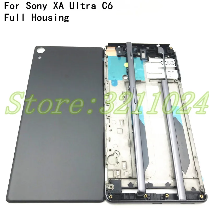 Полный корпус средняя передняя рамка для Sony Xperia XA Ultra C6 F3215 F3216 F3212 + Боковая