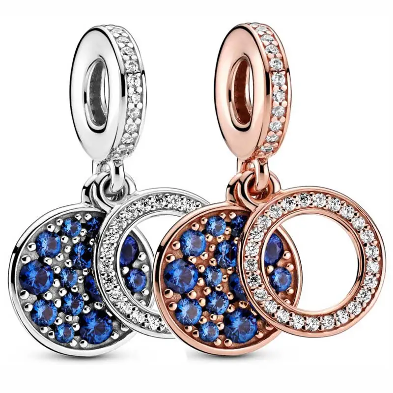 DIY Charm Rose Sparkling Blue Disc With Crystal Pendant 925 Sterling Silver Bead Fit Fashion Bracelet Bangle Necklace Jewelry
DIY Charm Rose Sparkling Blue Disc With Crystal Pendant 925 Sterling Silver Bead Fit Fashion Bracelet Bangle Necklace Jewelry