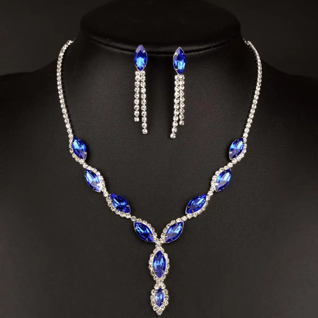 Luxury Elegant Crystal Rhinestone Necklace Earrings for Bridal Women Party Jewelry Sets Tassel Accessories
Luxury Elegant Crystal Rhinestone Necklace Earrings for Bridal Women Party Jewelry Sets Tassel Accessories