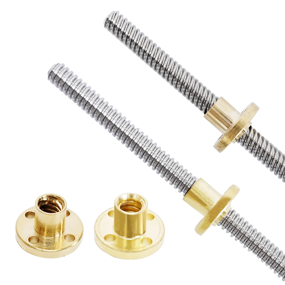 RAMPS 5pcs/lot T8 Lead Screw OD 8mm Pitch 2mm Lead 8mm/Lead 2mm 100 150 200 250 300 350 400 500mm Trapezoidal 3D Printers Parts
RAMPS 5pcs/lot T8 Lead Screw OD 8mm Pitch 2mm Lead 8mm/Lead 2mm 100 150 200 250 300 350 400 500mm Trapezoidal 3D Printers Parts
