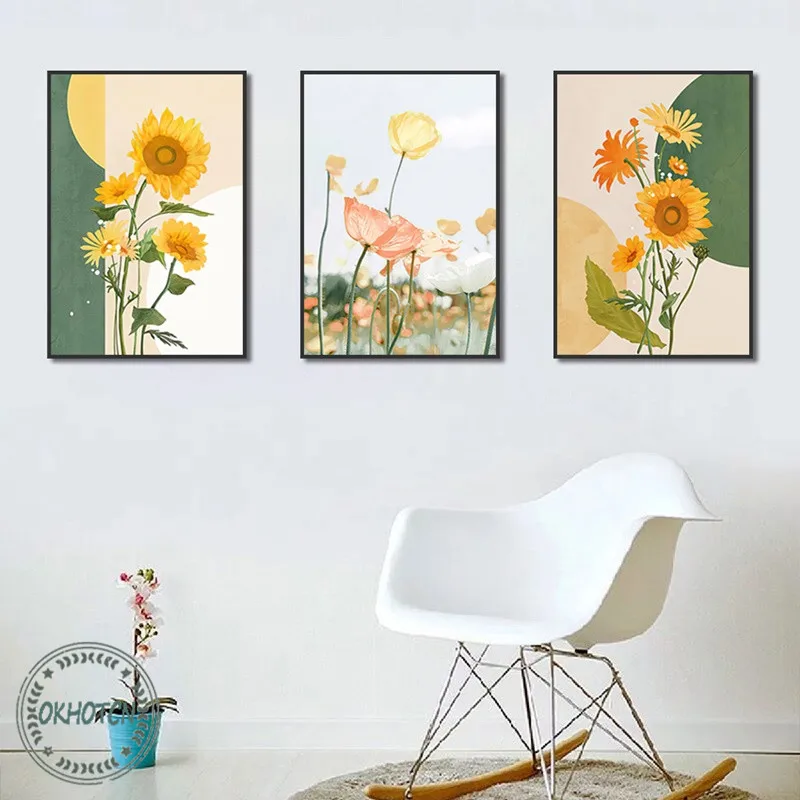 Nordic Beautiful Poppy Flower Sunflower Canvas Painting Wall Art Print Poster for Living Room Home Decoration Modular Picture
Nordic Beautiful Poppy Flower Sunflower Canvas Painting Wall Art Print Poster for Living Room Home Decoration Modular Picture