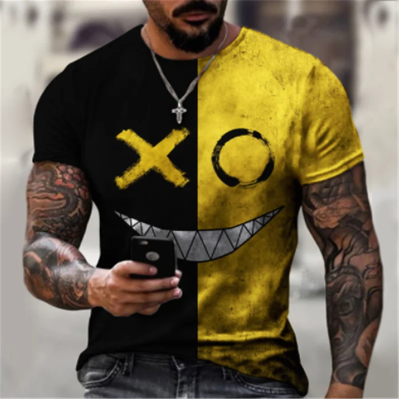 New Pattern 3D Print T-shirt Fashion Men's Street Casual Graphic T Shirts Summer Male Individuality O-neck Oversized T-shir
New Pattern 3D Print T-shirt Fashion Men's Street Casual Graphic T Shirts Summer Male Individuality O-neck Oversized T-shir