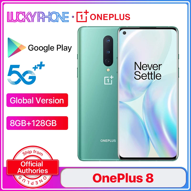 Global Version OnePlus 8 5G Smartphone 8G 128G Snapdragon 865 6.55'' 90Hz Fluid Display 48MP Camera Bluetooth 5.1 4300 mAh
Global Version OnePlus 8 5G Smartphone 8G 128G Snapdragon 865 6.55'' 90Hz Fluid Display 48MP Camera Bluetooth 5.1 4300 mAh