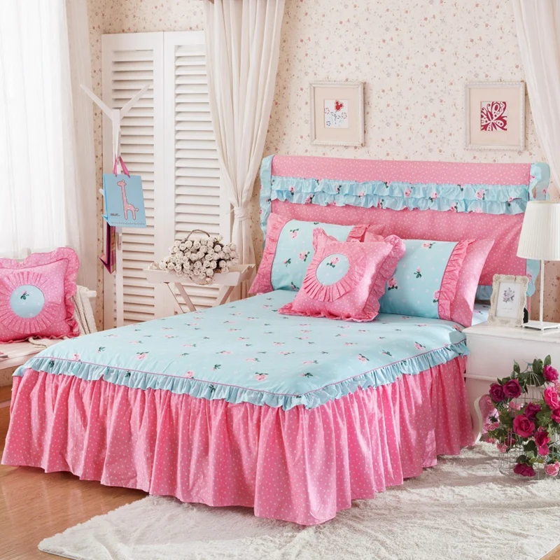 2020 new products Cotton color matching Bed spread Fitted Sheet Pillowcases 2/3pcs printing Ruffled hem princess Bedding.
2020 new products Cotton color matching Bed spread Fitted Sheet Pillowcases 2/3pcs printing Ruffled hem princess Bedding.