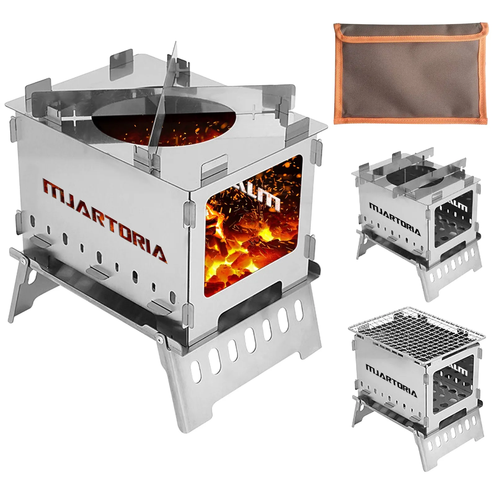 Camping Barbecue Grill Portable Folding Picnic Wood furnace Stainless Steel Mini Wood Stove For Camping supplies BBQ Grill
Camping Barbecue Grill Portable Folding Picnic Wood furnace Stainless Steel Mini Wood Stove For Camping supplies BBQ Grill