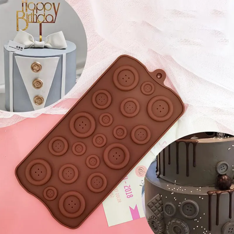Silicone Button Shapes Cake Mould DIY Fondant Chocolate Cookie Ice Silicone Mold 
Silicone Button Shapes Cake Mould DIY Fondant Chocolate Cookie Ice Silicone Mold