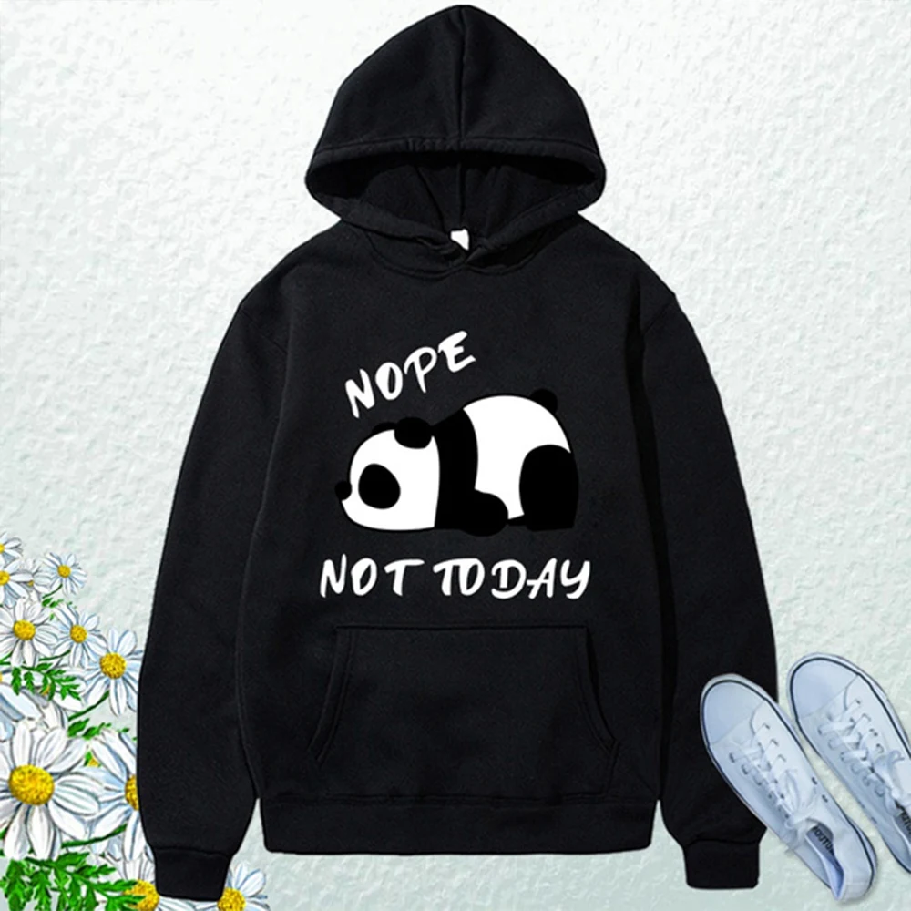 Autumn and Winter Popular Panda Nope Not Today Printed Hooded Sport Hoodies For Women Coat Fashion Plus Size Top Clothing
Autumn and Winter Popular Panda Nope Not Today Printed Hooded Sport Hoodies For Women Coat Fashion Plus Size Top Clothing