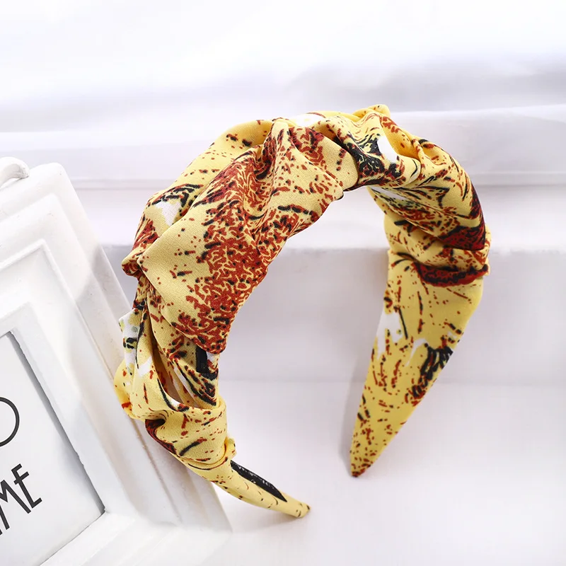 Satin Tie Dyed Knot Hairband Fabric Handmade Knotted Headband customized Hair Accessories 
Satin Tie Dyed Knot Hairband Fabric Handmade Knotted Headband customized Hair Accessories