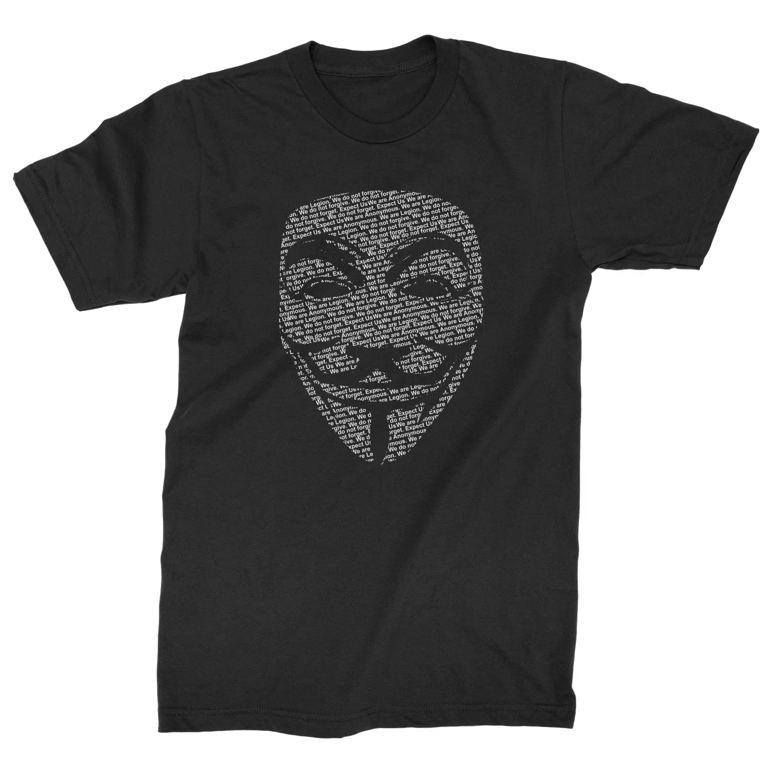 V for Vendetta. Unique Design Anonymous Mask T-Shirt. Summer Cotton Short Sleeve O-Neck Men's T Shirt New S-3XL 
V for Vendetta. Unique Design Anonymous Mask T-Shirt. Summer Cotton Short Sleeve O-Neck Men's T Shirt New S-3XL