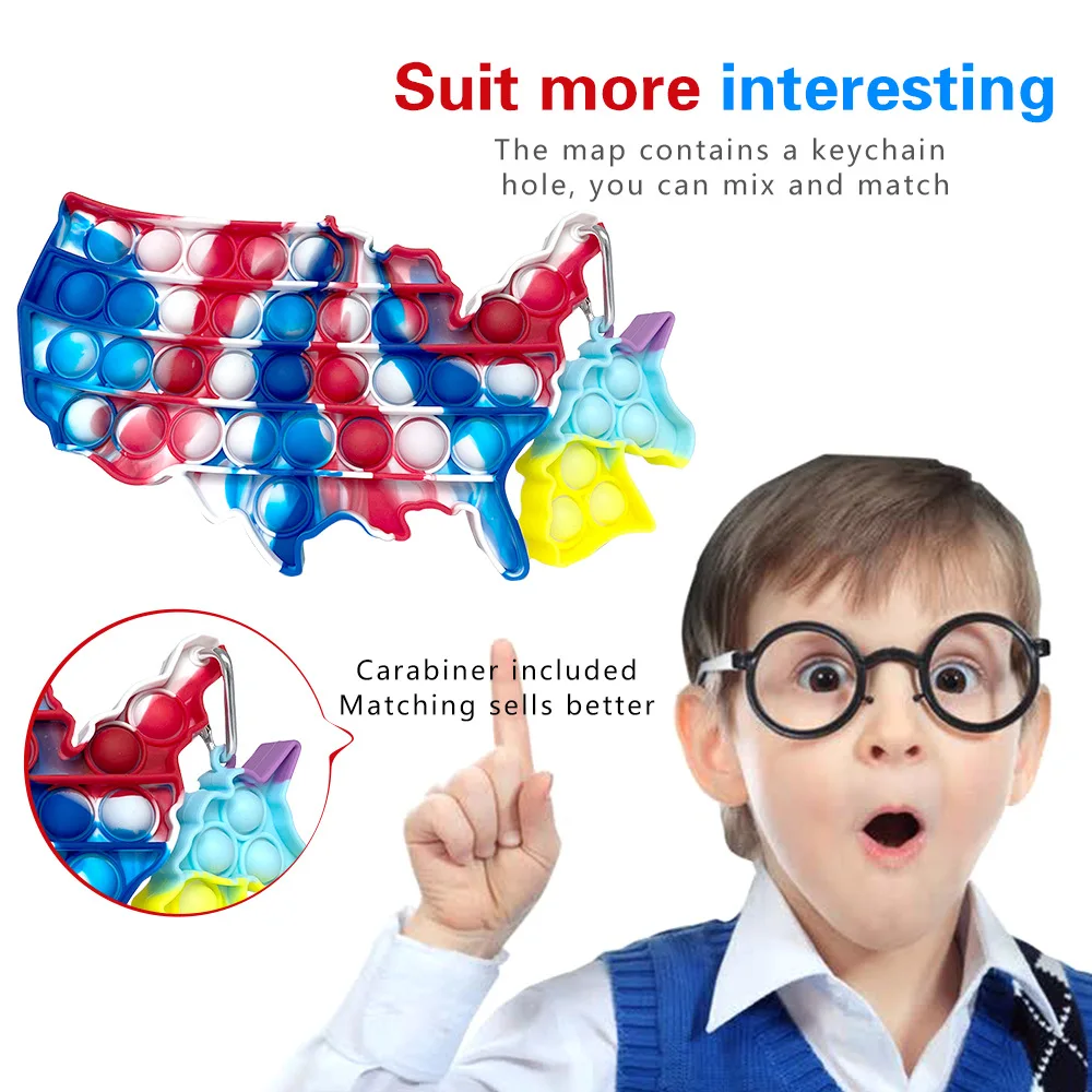 United States Map Bubble Fingertip Toys Adult Decompression Toys Anti-stress Soft Anti-stress Gift Jigsaw Puzzle Board Game
United States Map Bubble Fingertip Toys Adult Decompression Toys Anti-stress Soft Anti-stress Gift Jigsaw Puzzle Board Game