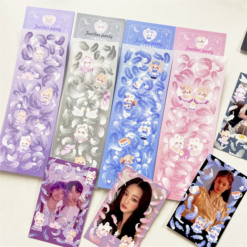 Kawaii Feather Party Series Ins Fantasy Swan Feather Star Chaser Account DIY Decoration Photo Album Material Sticker Stationery
Kawaii Feather Party Series Ins Fantasy Swan Feather Star Chaser Account DIY Decoration Photo Album Material Sticker Stationery