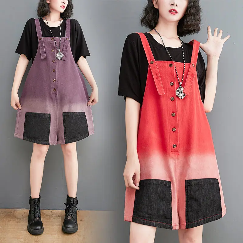Straight Summer New Candy Color Loose Denim Strap Shorts Women's Buttoned Playsuit Jeans Fashion Vintage Spliced Bib Pants M78
Straight Summer New Candy Color Loose Denim Strap Shorts Women's Buttoned Playsuit Jeans Fashion Vintage Spliced Bib Pants M78
