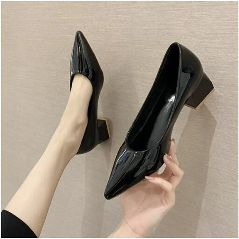 Women Pumps Ankle Strap Thick Heel Women Shoes Square Toe Mid Heels Dress Work Pumps Comfortable Ladies Shoes 4.5cm
Women Pumps Ankle Strap Thick Heel Women Shoes Square Toe Mid Heels Dress Work Pumps Comfortable Ladies Shoes 4.5cm