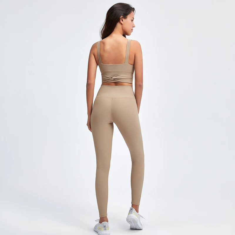NORMOV Fitness Women Sets Solid Backless Strapless Cross Bras And High Waist Push Up Leggings Suit Workout Knitted Sets Female
NORMOV Fitness Women Sets Solid Backless Strapless Cross Bras And High Waist Push Up Leggings Suit Workout Knitted Sets Female