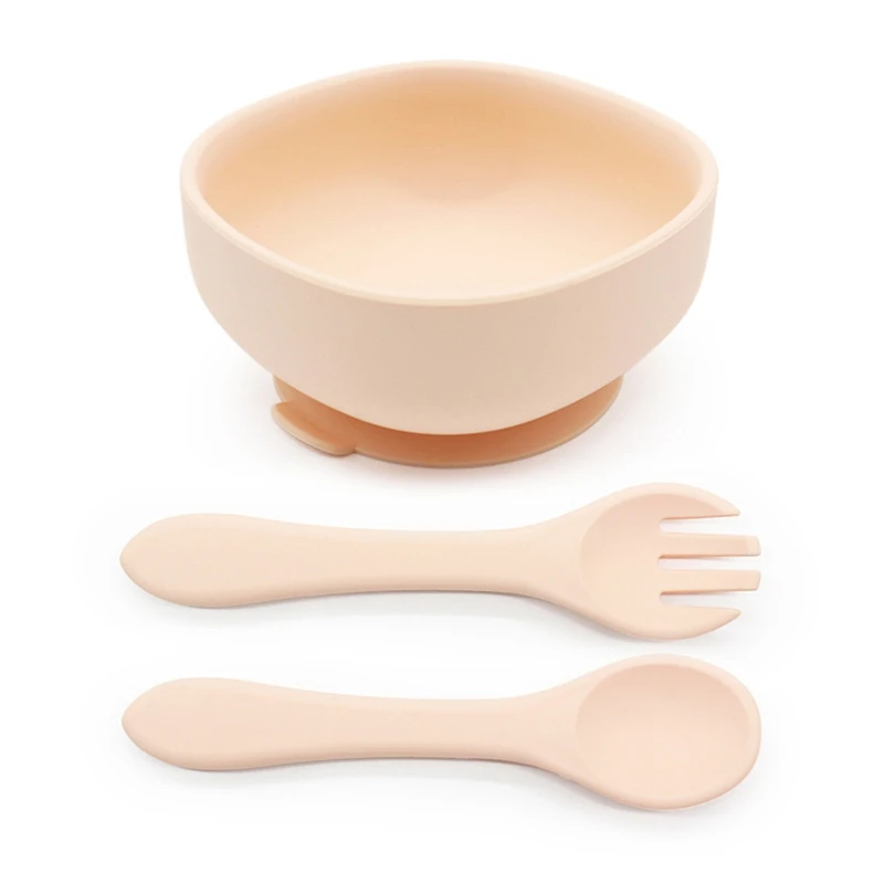 3 Pcs BPA Free Silicone Baby Suction Cup Base Bowl Training Spoon Fork Set Non-Slip Learning Feeding Tableware Utensils
3 Pcs BPA Free Silicone Baby Suction Cup Base Bowl Training Spoon Fork Set Non-Slip Learning Feeding Tableware Utensils