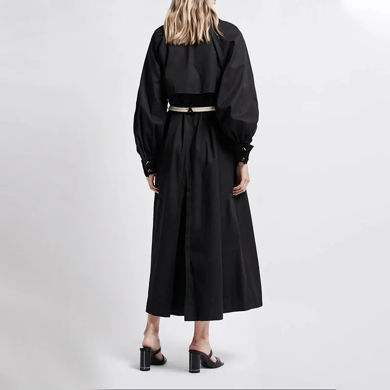 Women Trench Trendy 2021 Autumn New Fashion Lapel Single-breasted Design Waist Tie Is Thin and Long Windbreaker Jacket
Women Trench Trendy 2021 Autumn New Fashion Lapel Single-breasted Design Waist Tie Is Thin and Long Windbreaker Jacket