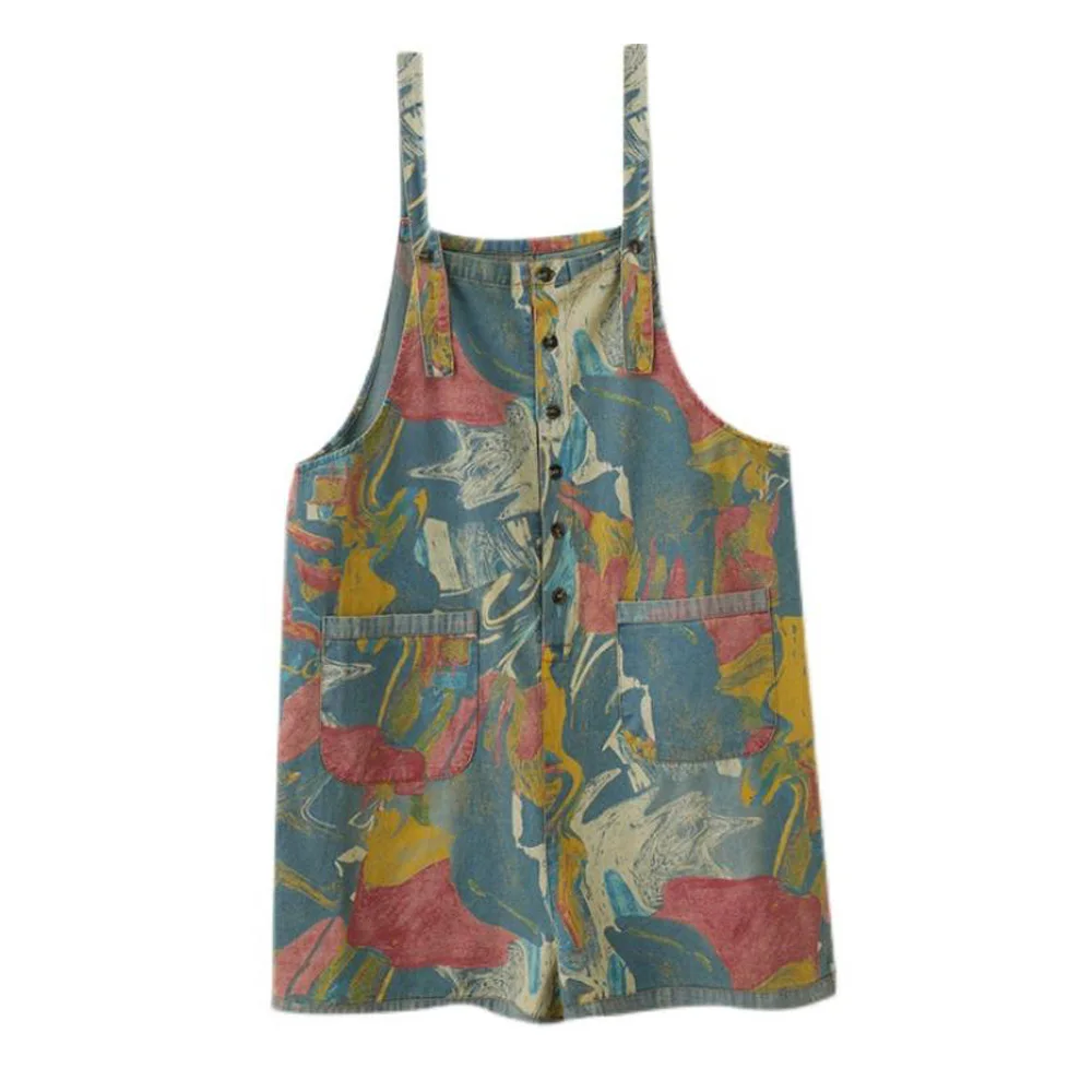 Denim Overalls Shorts Women Strap Rompers Playsuit Printed Loose Casual Denim Jeans Jumpsuits Short Pants
Denim Overalls Shorts Women Strap Rompers Playsuit Printed Loose Casual Denim Jeans Jumpsuits Short Pants