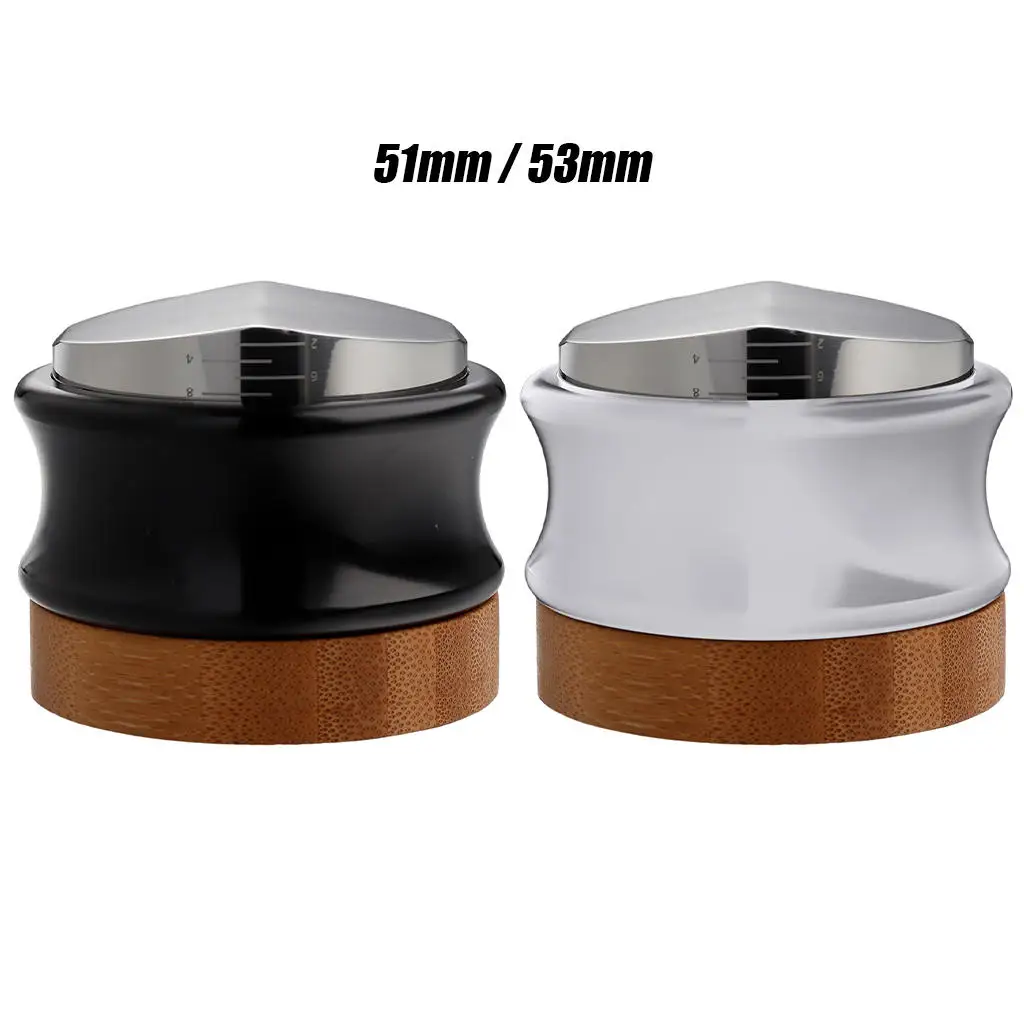 Coffee Distributor, Espresso Palm Tamper, Adjustable Height Coffee Leveler Tool with Two Angled Slope Aluminum Alloy Base
Coffee Distributor, Espresso Palm Tamper, Adjustable Height Coffee Leveler Tool with Two Angled Slope Aluminum Alloy Base