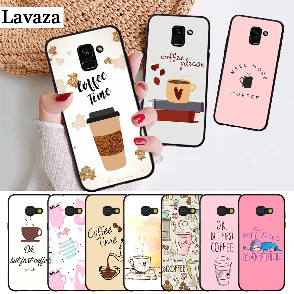 Силиконовый чехол с забавной надписью Ok But First Coffee Book для Samsung J4 Core 2018 Plus J6 Prime J7 Duo J8
