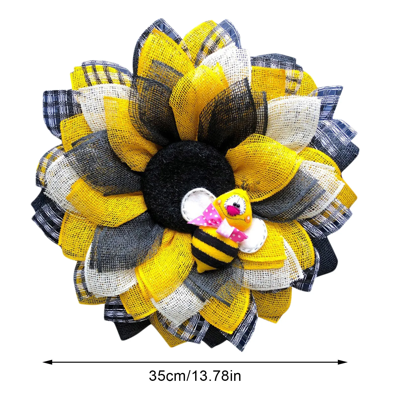 Lively Sunflower Bee Garland Home Artificial Wall Hanging Wreath Ornament Door Flower Pendant Home Party Decoration 
Lively Sunflower Bee Garland Home Artificial Wall Hanging Wreath Ornament Door Flower Pendant Home Party Decoration