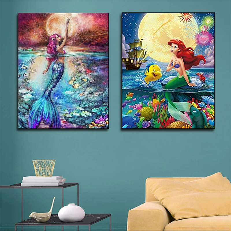 5D Diamond Painting Cartoon Cross Stitch Mermaid Picture Of Rhinestones Full Diamond Embroidery Mosaic Needlework Craft Gift DIY
5D Diamond Painting Cartoon Cross Stitch Mermaid Picture Of Rhinestones Full Diamond Embroidery Mosaic Needlework Craft Gift DIY