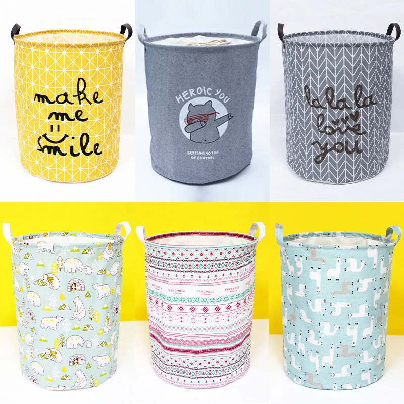 Handheld Large Laundry Basket Folding Storage Barrel Cotton Linen Kids Toy Dirty Clothes Sundries Organizer Basket Box
Handheld Large Laundry Basket Folding Storage Barrel Cotton Linen Kids Toy Dirty Clothes Sundries Organizer Basket Box
