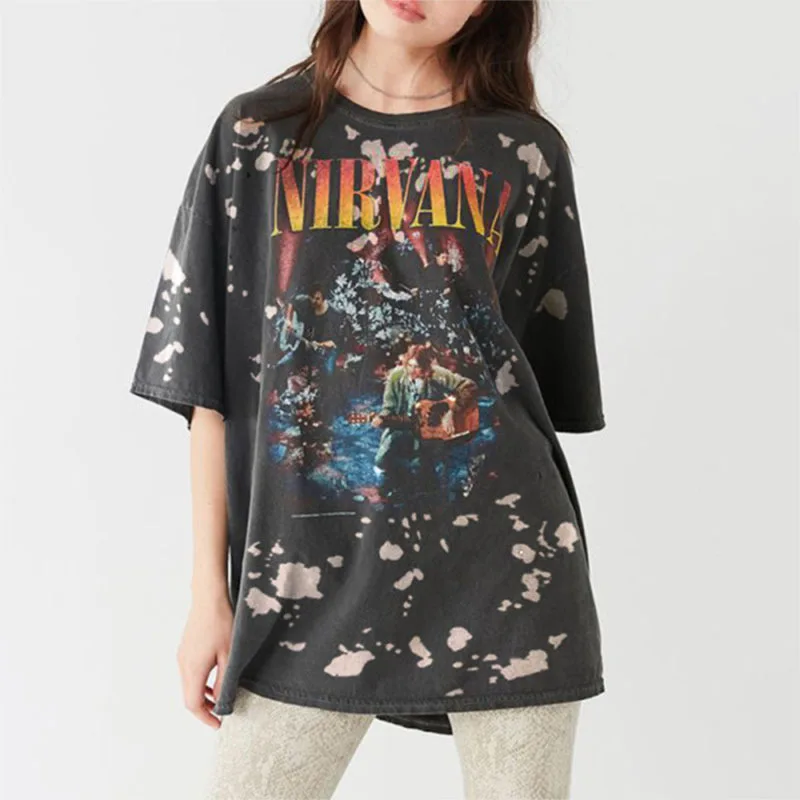Summer Plus Size Streetwear Hip Hop Punk Style Black Print Vintage Oversized T Shirt Women Short Sleeve Loose Casual Girls Tops
Summer Plus Size Streetwear Hip Hop Punk Style Black Print Vintage Oversized T Shirt Women Short Sleeve Loose Casual Girls Tops